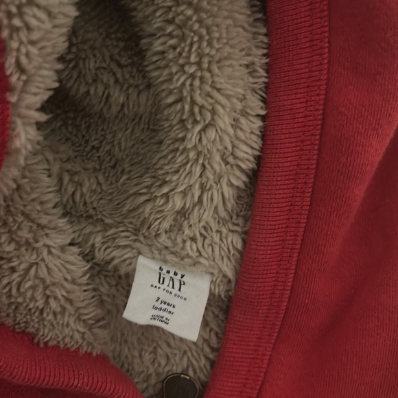 Toddler Boys Outfit. 2T lined zip up hoodie and lined jeans. - Picture 2 of 4